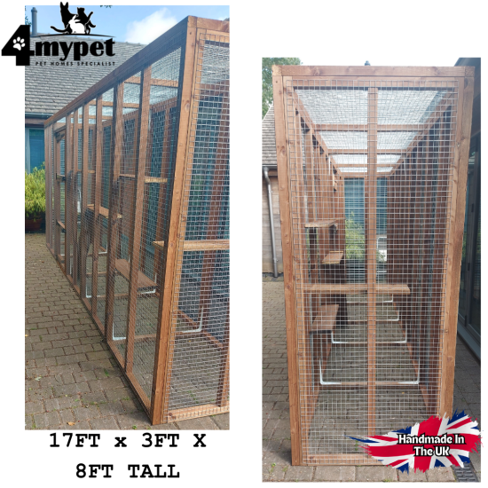 17FT X 3FT X 8FT TALL Freestanding Catio Enclosure 