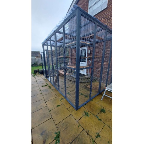 Catio Three sided lean to 8ft x 6ft x 7.5ft tall