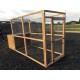 Dog Kennel & Run 12ft x 4ft x 6ft high, 2x2" 16G wire mesh felted Roof Shelter.