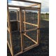 Dog Kennel & Run 12ft x 4ft x 6ft high, 2x2" 16G wire mesh felted Roof Shelter.