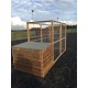 Dog Kennel & Run 12ft x 4ft x 6ft high, 2x2" 16G wire mesh felted Roof Shelter.