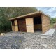 24ft x 12ft Animal Horse Field Shelter / Stable - Options of Skids, Overhang, Kickboards, Doors & More