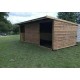 24ft x 12ft Animal Horse Field Shelter / Stable - Options of Skids, Overhang, Kickboards, Doors & More