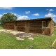 48ft x 12ft Animal Horse Field Shelter / Stable - Options of Skids, Overhang, Kickboards, Doors & More